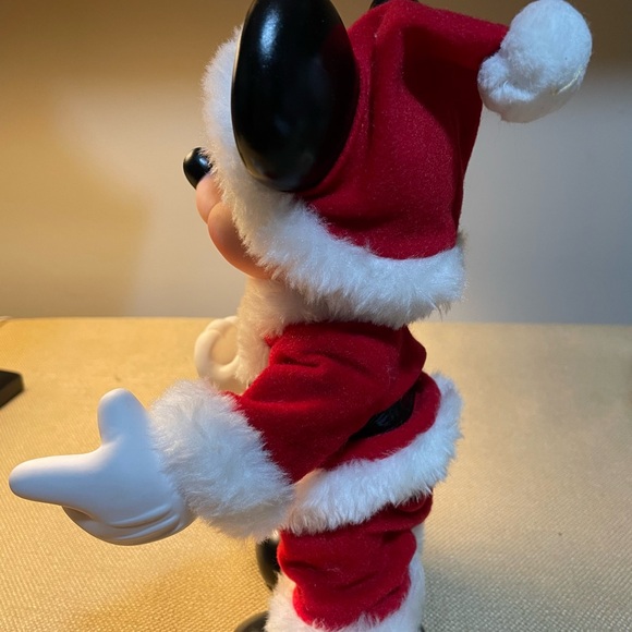 Vintage Arco 10” Posable Santa Mickey Mouse Doll Figure - No Bell or Card - Picture 5 of 9